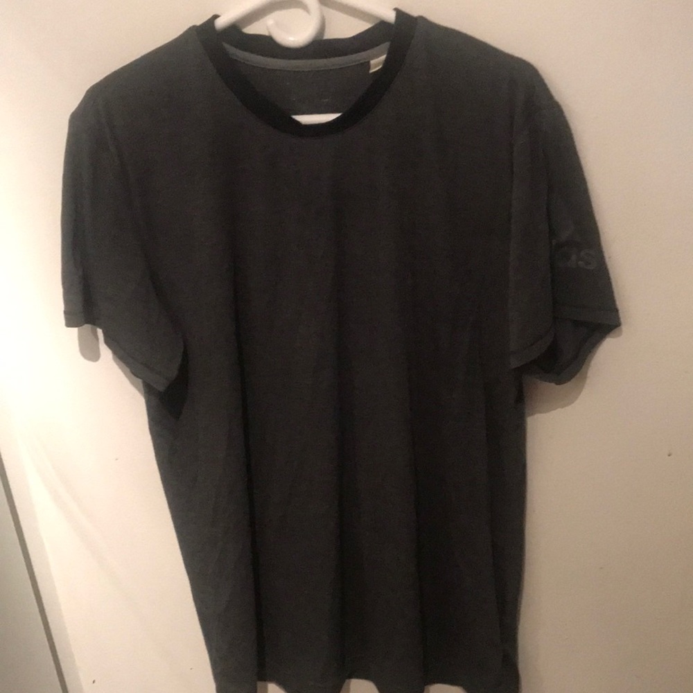 Vintage 2 tone Adidas Grey with black trim athletic Climalite Tshirt 2 for $20